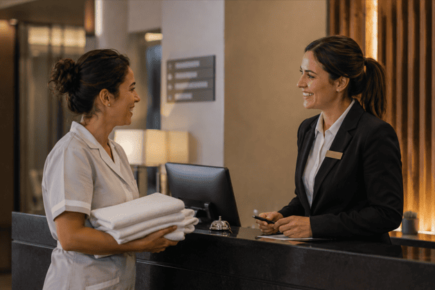 comunicación en hotel
